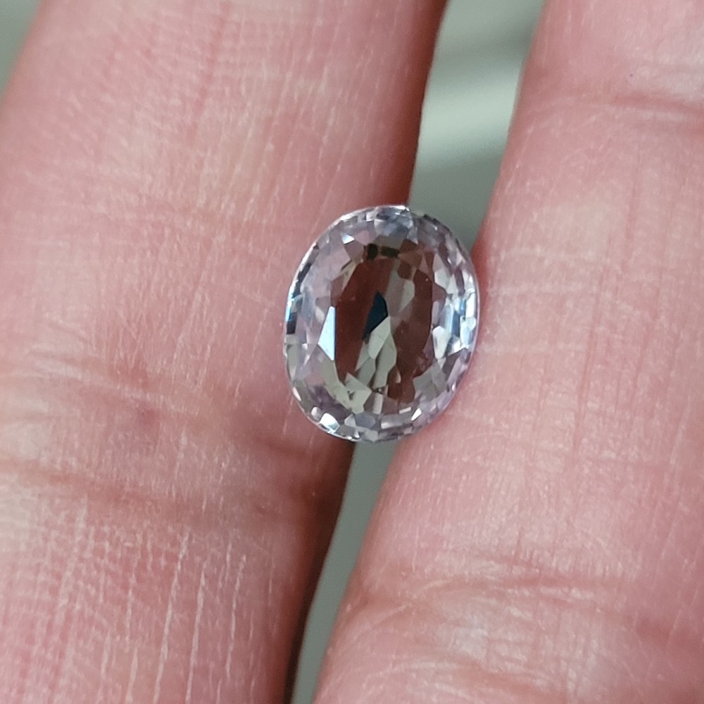 Natural Lavendar Purple Ceylon Sappire Loose Gem 2.5 Ctw